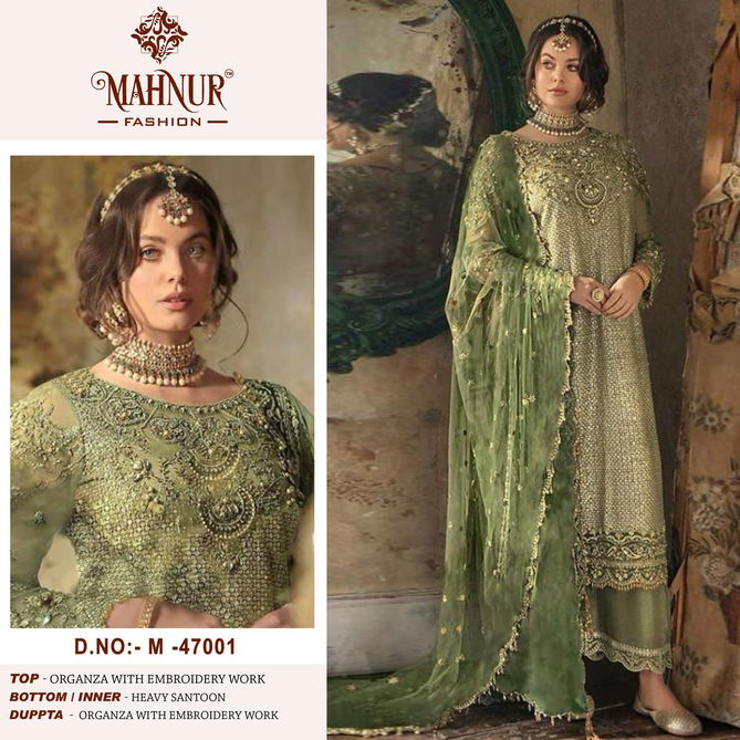 Mahnur Vol 47 Heavy Organza Pakistani Suits Wholesale Clothing Suppliers In India
